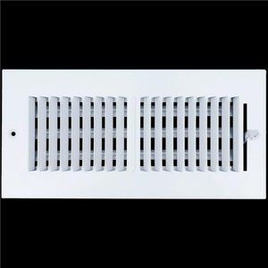 10"W x 4"H Steel Air Supply Diffuser |11.75"W X 5.75"H for 10x4 Duct Opening